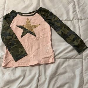 Camo long sleeve shirt